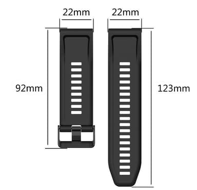 Klokkereim for Garmin Fenix / Approach / Forerunner Green Silicone