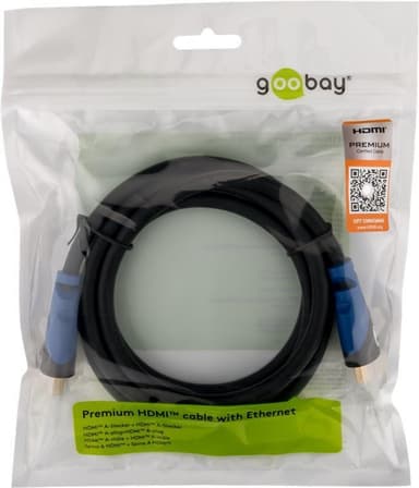 Goobay Premium høyhastighets HDMI® / â„¢-kabel med Ethernet14439