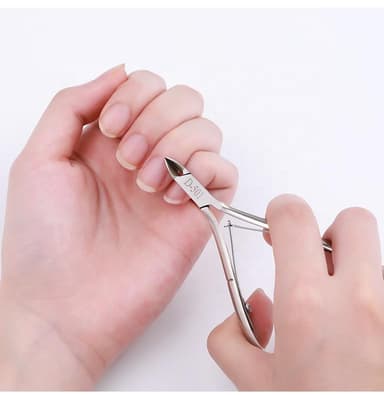 Cuticle trimmer for negler og tånegler Rustfritt stål Sølv