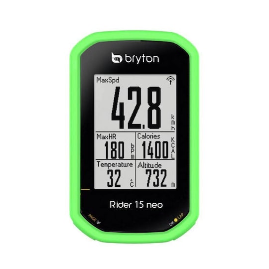Silikon deksel Bryton Rider 15 Neo E - Lime