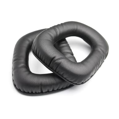 Øreputesett som er kompatibelt med Logitech G35 imitert skinn, svart