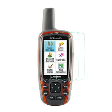2-Pak Herdet glass skjermbeskytter Garmin GPSMAP 62s