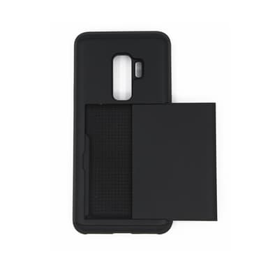 Samsung S 9 Plus -deksel med spor TPU / PC svart