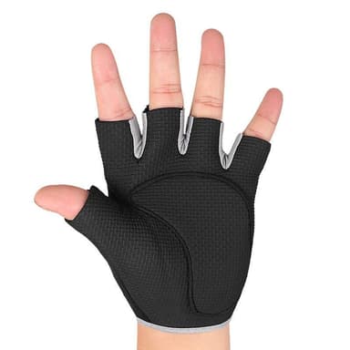 Halvfingerhansker for håndleddsbeskyttelse Svart / grå (L)