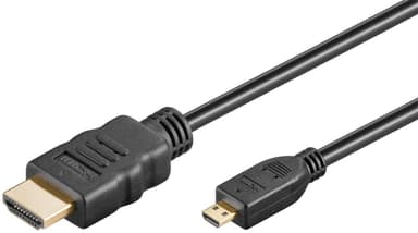 Goobay Høyhastighets Micro HDMIâ„¢-kabel med Ethernet (4K/60Hz)