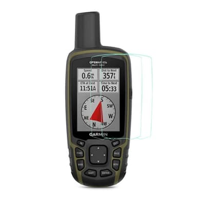 2-Pak Herdet glass skjermbeskytter Garmin GPSMAP 65s