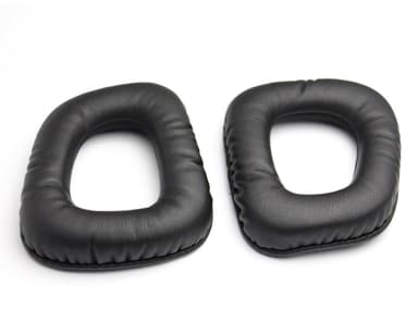 Øreputesett som er kompatibelt med Logitech G35 imitert skinn, svart