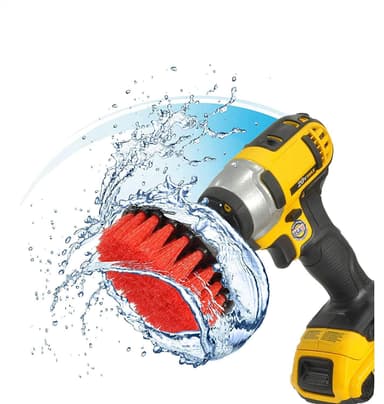 INF Skurebørster for boremaskin / drill 4-pakning i flere farger