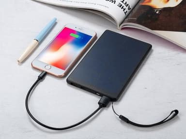 10 000 mAh Urban Solar PowerBank, svart
