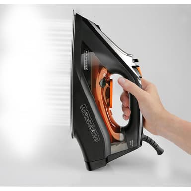 BLACK+DECKER Strykejern Auto Shut-Off Svart