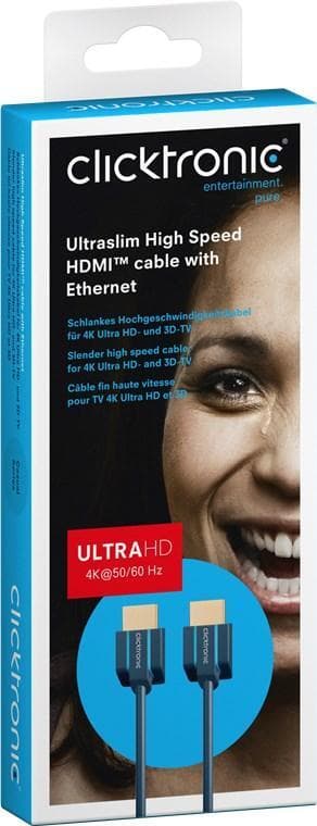 Ultratynn høyhastighets HDMIâ„¢-kabel med Ethernet