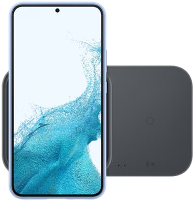 Samsung Wireless dobbel lader med reiseadapter
