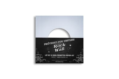 Innerlommer for vinyl singler i hvitt papir 7 "x10