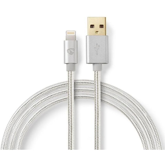 Kabel for Synkronisering og Lading | Gullbelagt 3,0 m | USB-A Hann til 8-pinners