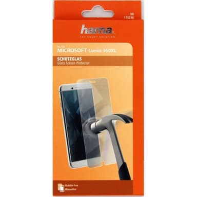 HAMA Microsoft Lumia 950XL Herdet Glass Skjermbeskyttelse