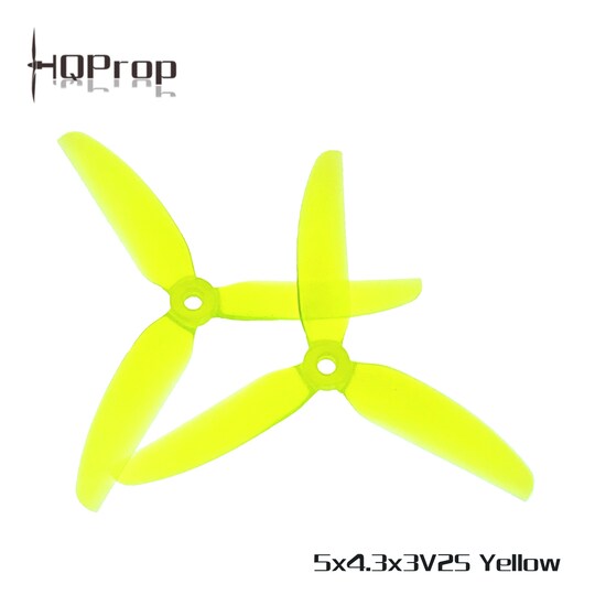 HQ Freestyle Prop 5x4.3x3V2S Yellow (2CW+2CCW)