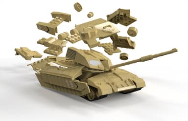 Airfix Quick Build Challenger Tank Desert