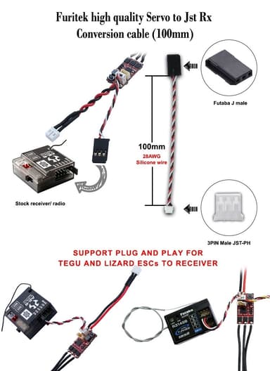 Furitek Servo - JST RX Conversion Cable