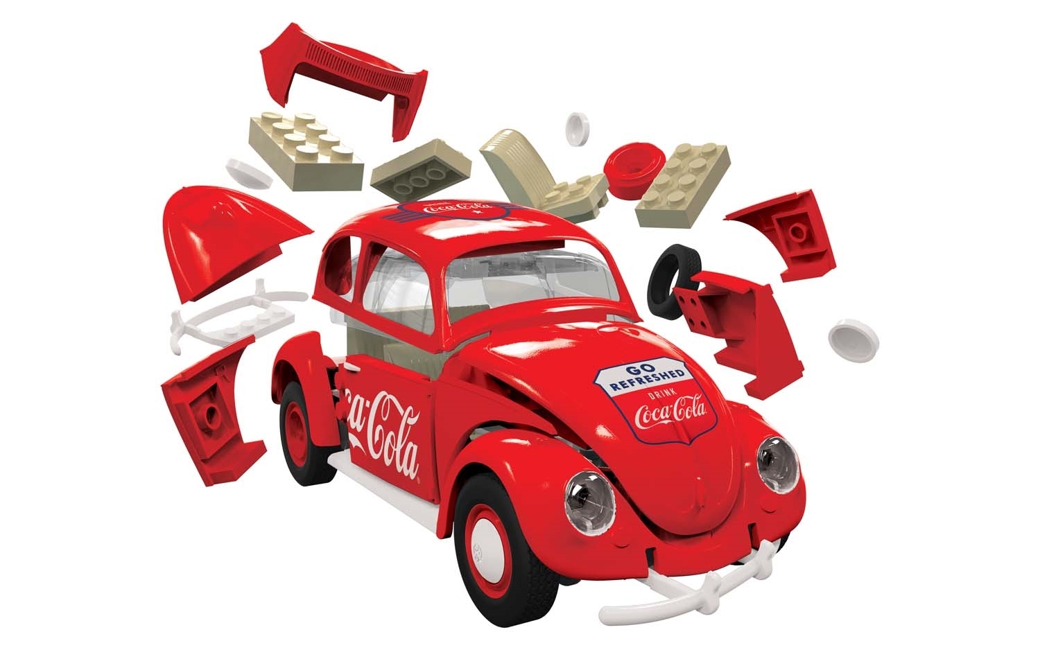 Airfix Quick Build Coca-Cola VW Beetle