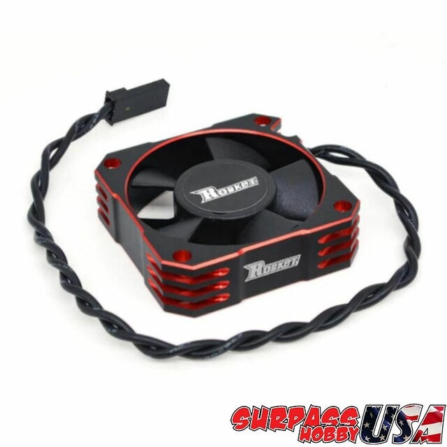 Surpass Hobby ESC Fan 35x35mm Red/Black Alu