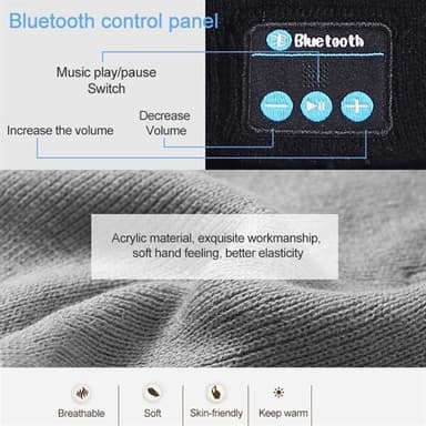 Lue med Bluetooth 5.0 Headset - Svart