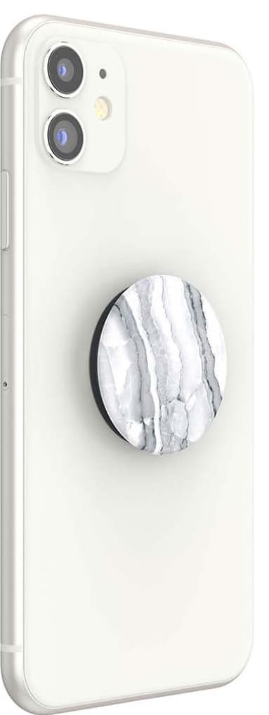 POPSOCKETS PopGrip Basic grep til mobile enhter (hvit granitt)
