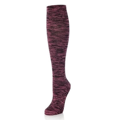 Nuddy støttesokker str 36-40 - Cerise Melange