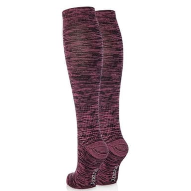 Nuddy støttesokker str 36-40 - Cerise Melange