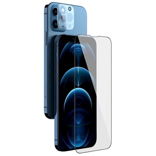 Skärmskydd med härdat glas och linsskydd för iPhone 13 Pro Max
