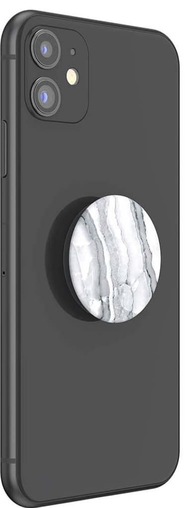 POPSOCKETS PopGrip Basic grep til mobile enhter (hvit granitt)