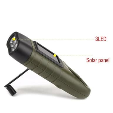 Lommelykt med solceller