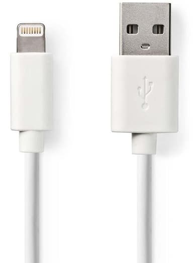 Synkroniserings- og ladekabel | Apple Lightning 8-pinners, hann - USB-A, hann |