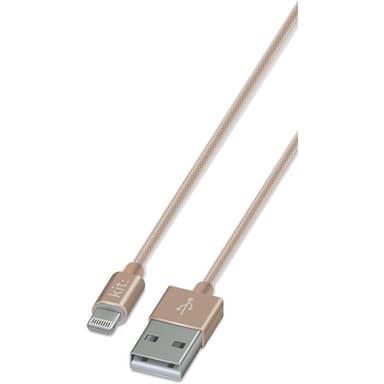 KIT PLATINUM Synkkabel Lightning Nylon 1m Gull MFI