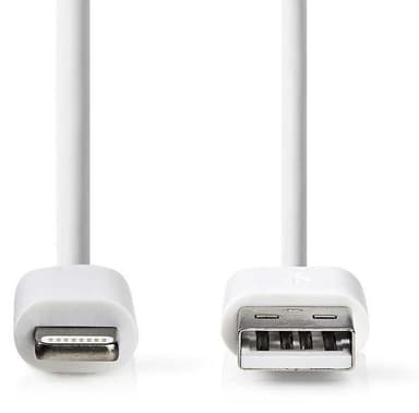 Synkroniserings- og ladekabel | Apple Lightning 8-pinners, hann - USB-A, hann |