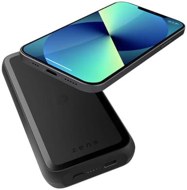 Zens Magnetic 10000mAh trådløs powerbank med stativ