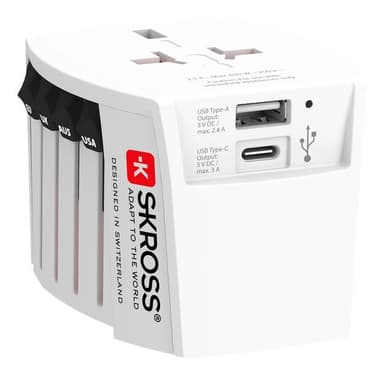 SKross MUV World USB-A/USB-C reiseadapter 3310008