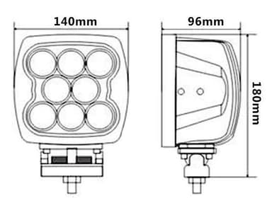 CREE LED Extraljus 3-pack, 240W, 15600 lumen
