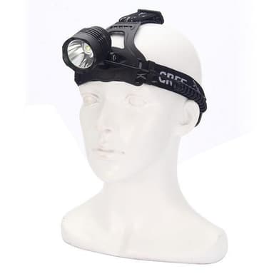 Pannlampa med CREE LED XM-L T6, 1600lm, Svart