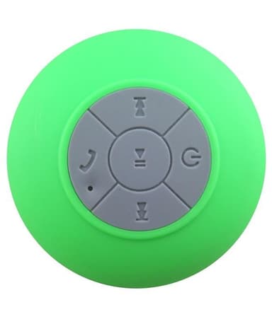 Vanntett Bluetooth-høyttaler med sugekopp (grønn)