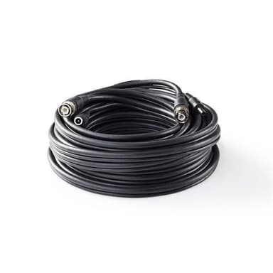 CCTV-kabel BNC / likestrøm | RG59 | 10 m | forhåndsmonterte kontakter