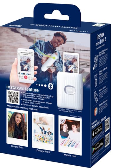 Fujifilm Instax Mini Link 2 printer til smarttelefon (hvit)