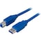 DELTACO USB 3.0 kabel, Type A-Type B output,3m, blÕ
