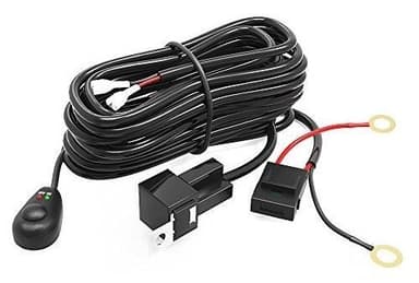 Relékabelsett 40A med bryter, for LED-ramper og tilleggslys