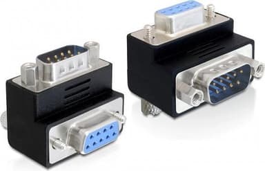 DeLOCK vinklet adapter DB9ha-hu, skruelås