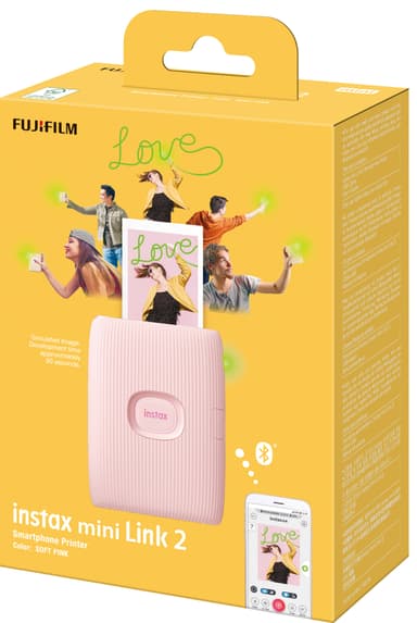 Fujifilm Instax Mini Link 2 printer til smarttelefon (rosa)