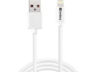 Sandberg USB-A til Lightning SAVER, hvit (1m)