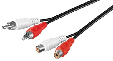 Goobay Stereo skjøtekabel 2x RCA