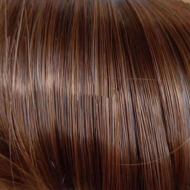 Lang krøllete bølgete parykk Brun 70 cm