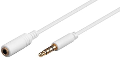 Goobay Hodetelefoner og AUX-forlengelseskabel  4-pinners 3,5 mm slank  CU
