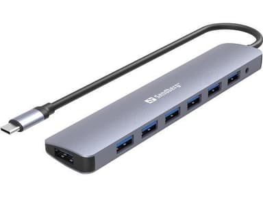 Sandberg USB-C til 7 x USB 3.0 Hub